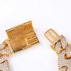 20mm Miami Lock Clasp Cuban Chain Link Cubic Zirconia Copper Hip-Hop Bracelet