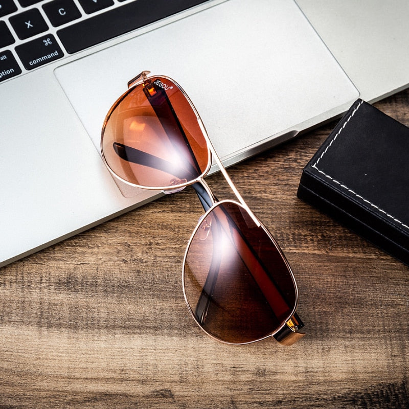 Men Quartz Watch, Sunglasses, Belt, Wallet, Ballpoint Pen, and Keychain Gift Set-Jewelry Sets-Innovato Design-Brown-Innovato Design