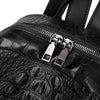 Luxury Crocodile Pattern PU Leather Backpack-Backpacks-Innovato Design-Black-Innovato Design