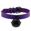 Big Black Bell Choker Collar PU Leather Gothic Harajuku Necklace-Necklace-Innovato Design-Purple-Innovato Design