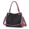 Fashion Shiny Designer Chain Leather Shoulder Bag and Handbag