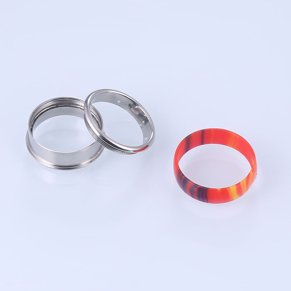 Women Stainless Steel and Resin Stackable and Rotatable Fashion Ring-Rings-Innovato Design-6-Innovato Design