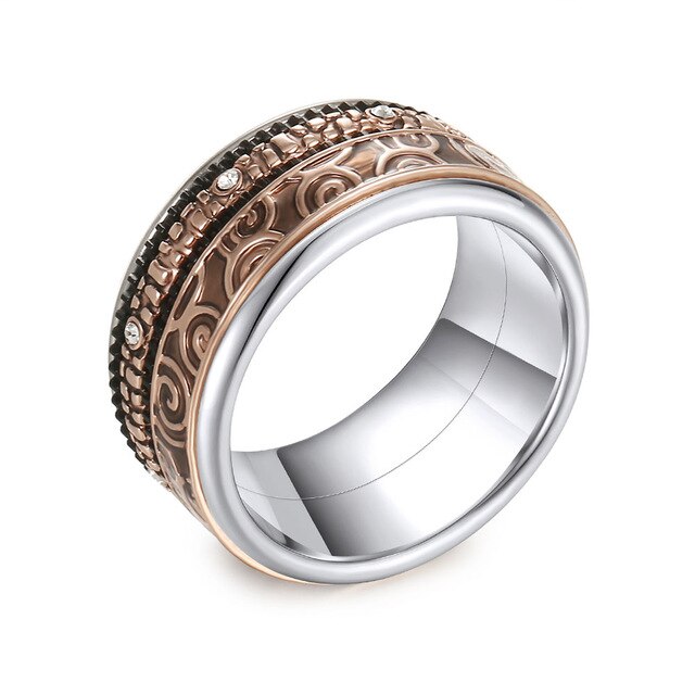 Women Stainless Steel, Aluminum, and Stackable, Rotatable, and Interchangeable Ring-Rings-Innovato Design-11-Innovato Design