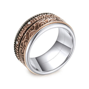 Women Stainless Steel, Aluminum, and Stackable, Rotatable, and Interchangeable Ring-Rings-Innovato Design-11-Innovato Design