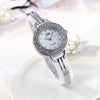 Women Quartz Watch, Bracelet, and Pearl Necklace & Earrings Silver Jewelry Set
