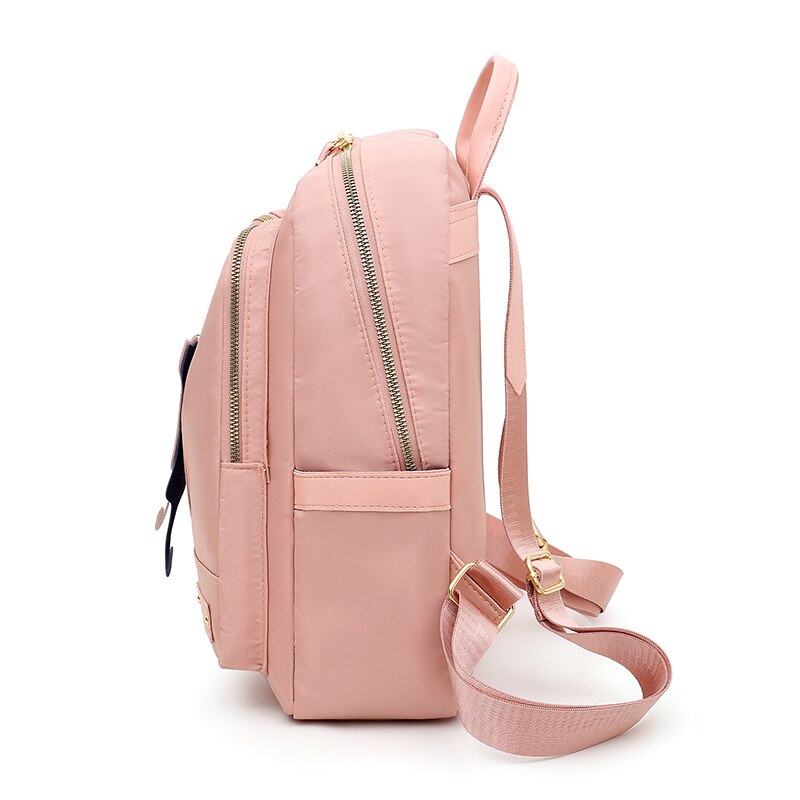 Large Capacity Fashion Waterproof Exquisite Cat Pendant Oxford School Bag and Travel Bag-Backpacks-Innovato Design-Black-Innovato Design