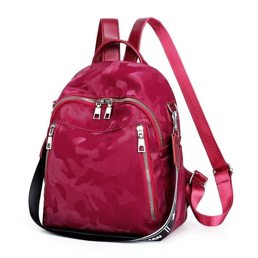 Camouflage Oxford Shoulder Bag, School Bag, and Travel Bag-Backpacks-Innovato Design-Black-Innovato Design