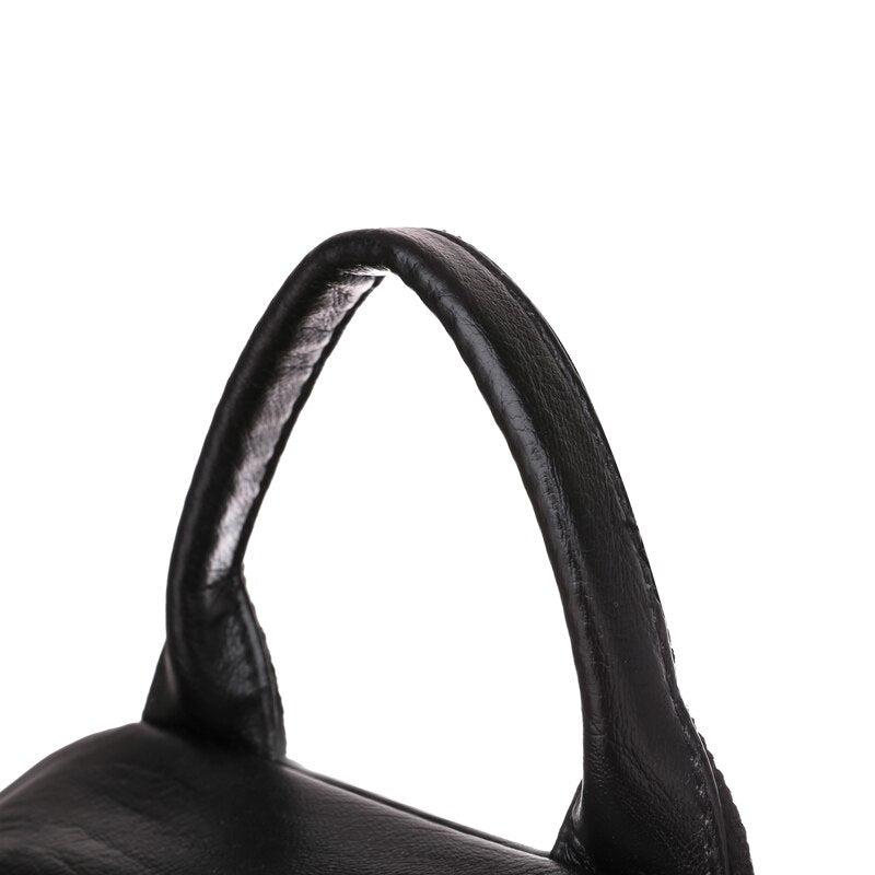 Large Capacity Casual Rivet PU Leather Shoulder Bag, School Bag, and Travel Backpack-Backpacks-Innovato Design-Brown-Innovato Design