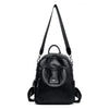 Large Capacity Luxury Designer Casual PU Leather Shoulder Bag, and Backpack