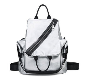 Large Capacity Luxury New Trend Multifunction PU Leather Shoulder Bag, Handbag and College Style Backpack-Backpacks-Innovato Design-Blue-Innovato Design