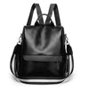 Large Capacity Fashion Waterproof PU Leather Shoulder Bag and School Backpack