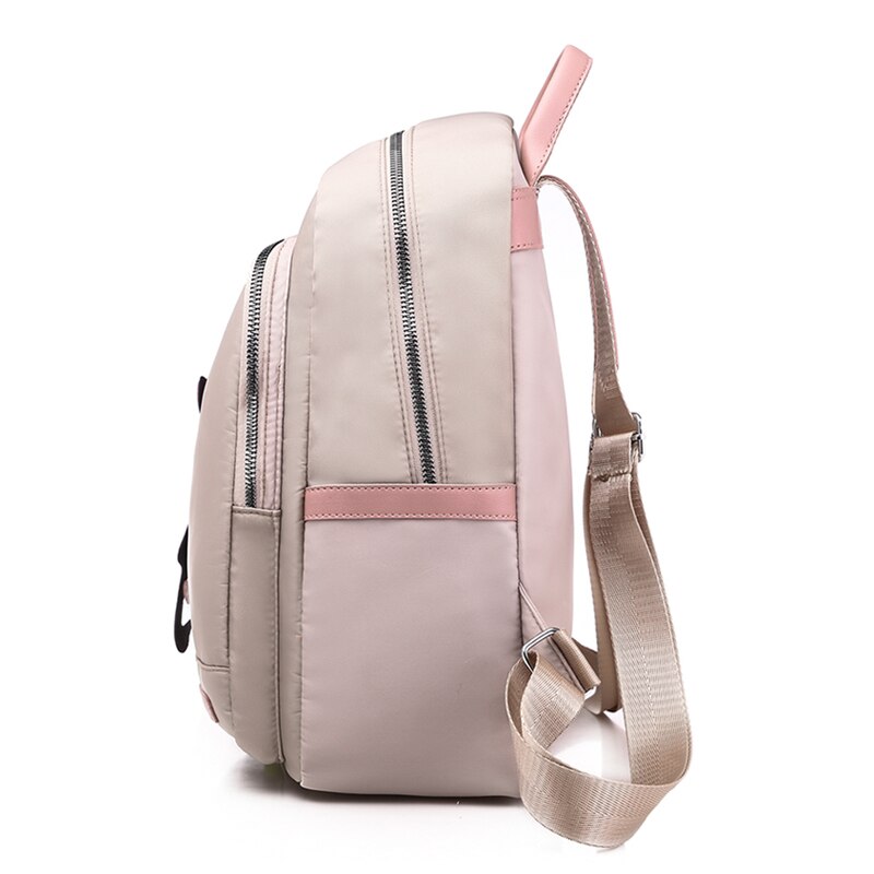 Large Capacity Fashion Luxury Waterproof Cat Pendant Oxford School Bag and Travel Bag-Backpacks-Innovato Design-Black-Innovato Design