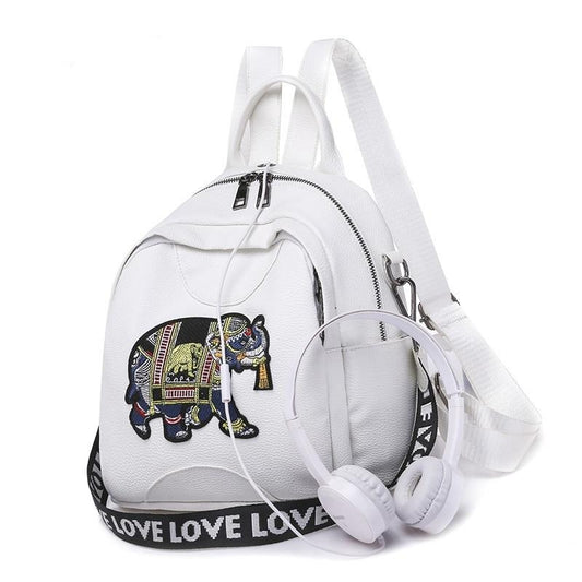 Elephant Leather Shoulder Bag and School Backpack-Backpacks-Innovato Design-Innovato Design