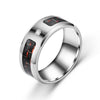 8mm Carbon Fiber and Zirconia Titanium Ring-Rings-Innovato Design-Red-12-Innovato Design