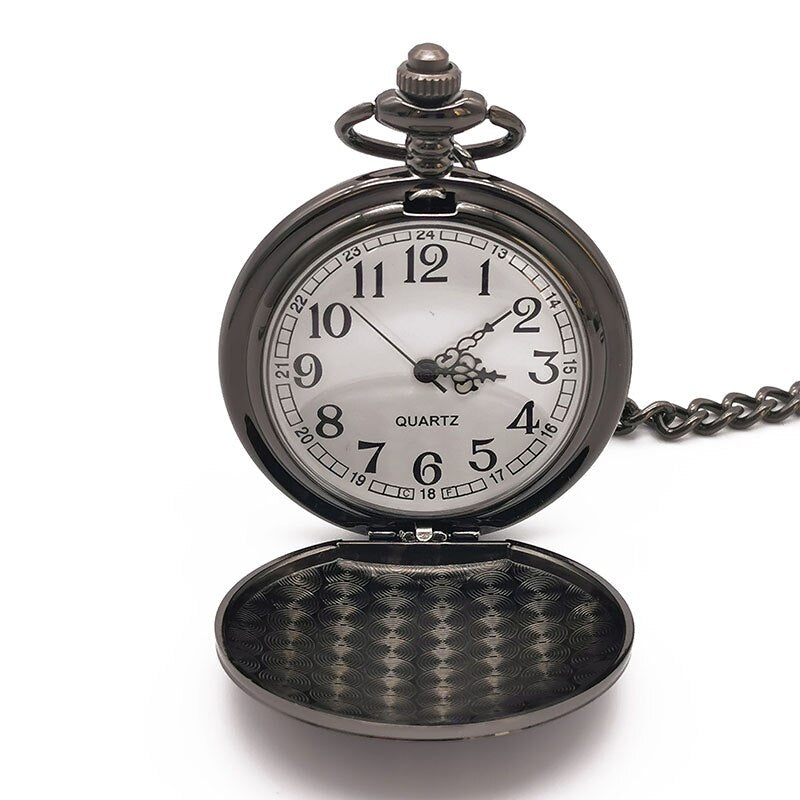 "To My Son" Quartz Necklace Chain Pendant Pocket Watch-Pocket Watch-Innovato Design-Innovato Design