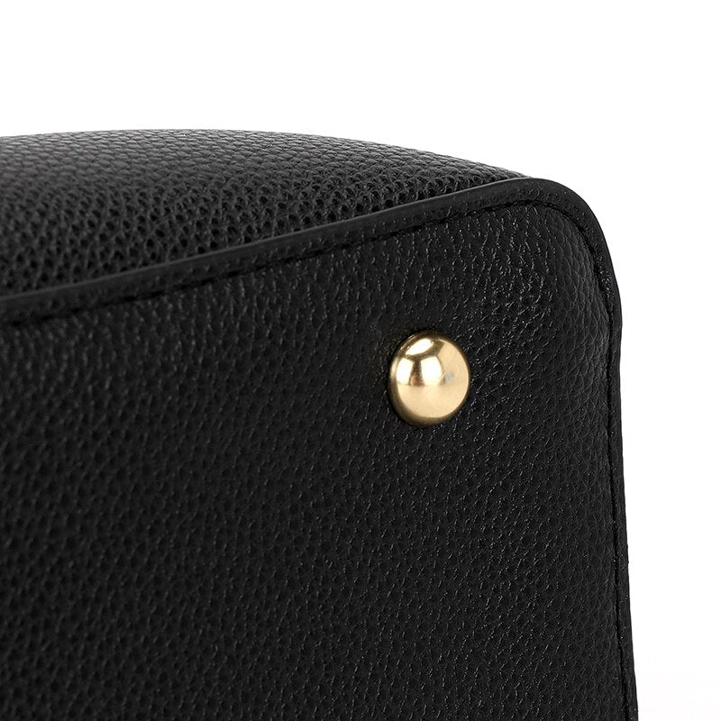 Large Capacity Luxury Designer Vintage Casual Leather Tote Bag, Shoulder Bag and Handbag-Handbags-Innovato Design-Pink-Innovato Design