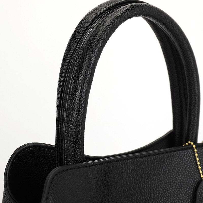 Large Capacity Luxury Designer Vintage Casual Leather Tote Bag, Shoulder Bag and Handbag-Handbags-Innovato Design-Pink-Innovato Design