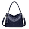 Luxury Designer Vintage Casual Soft Leather Tote Bag, Shoulder Bag and Handbag-Handbags-Innovato Design-Blue-Innovato Design