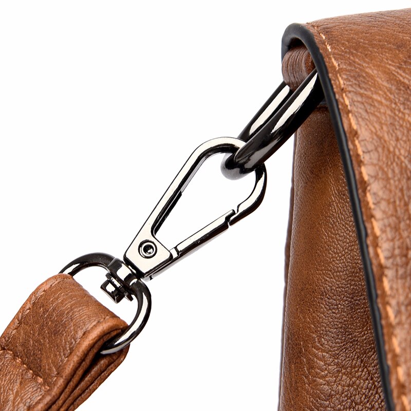Small Vintage Leather Messenger Bag, Shoulder Bag and Crossbody Bag-Handbags-Innovato Design-Red-Innovato Design