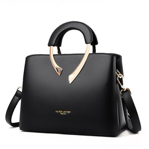 Luxury Designer Leather Crossbody Bag, Shoulder Bag and Handbag-Handbags-Innovato Design-Black-Innovato Design