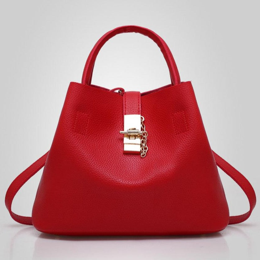 PU Leather Crossbody Bag and Handbag-Handbags-Innovato Design-Pink-Innovato Design