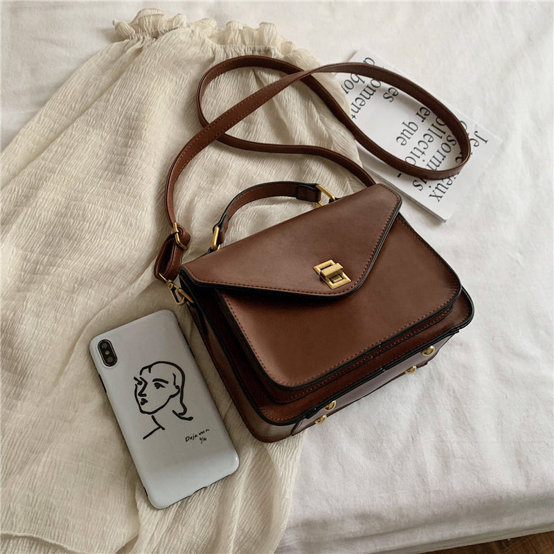 Small Square PU Leather Crossbody Bag, Shoulder Bag and Handbag-Handbags-Innovato Design-Green-Innovato Design
