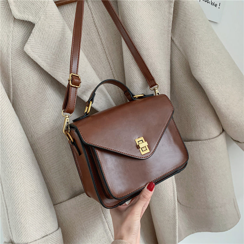 Small Square PU Leather Crossbody Bag, Shoulder Bag and Handbag-Handbags-Innovato Design-Green-Innovato Design
