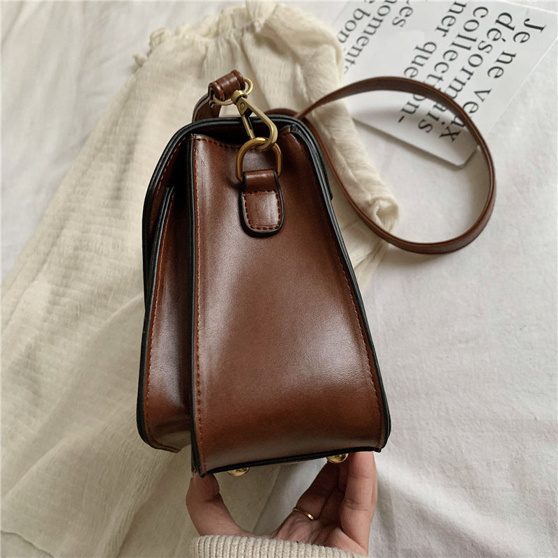 Small Square PU Leather Crossbody Bag, Shoulder Bag and Handbag-Handbags-Innovato Design-Green-Innovato Design