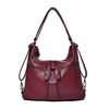 Soft Leather Shoulder Bag, Crossbody Bag and Handbag-Handbags-Innovato Design-Red-Innovato Design