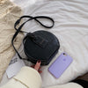Small Round PU Leather Crossbody Bag, Shoulder Bag and Handbag