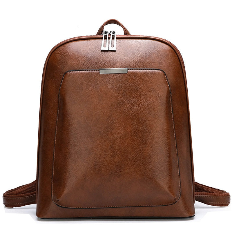 Travel Casual Leather Shoulder Bag and Backpack-Backpacks-Innovato Design-Coffce-Innovato Design