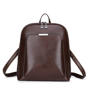 Travel Casual Leather Shoulder Bag and Backpack-Backpacks-Innovato Design-Coffce-Innovato Design