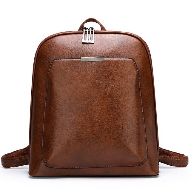 Travel Casual Leather Shoulder Bag and Backpack-Backpacks-Innovato Design-Brown-Innovato Design