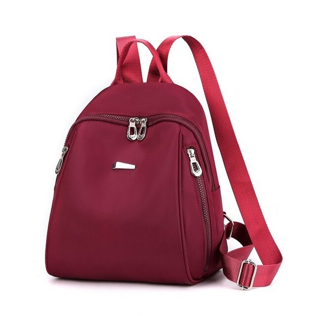 Multifunction Waterproof Anti-Theft Oxford School Bag and Backpack-Backpacks-Innovato Design-Wine Red-Innovato Design