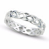 4mm Women High Polished Eternity Celtic Knot 925 Sterling Silver Wedding Ring