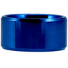 12mm Beveled Blue-Plated Tungsten Wedding Ring