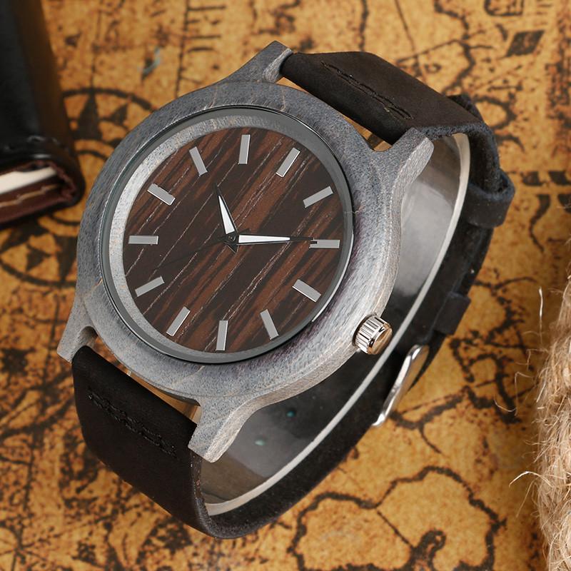 Fashion Men Wooden Watch with Green Strap-Watches-Innovato Design-Green-Innovato Design