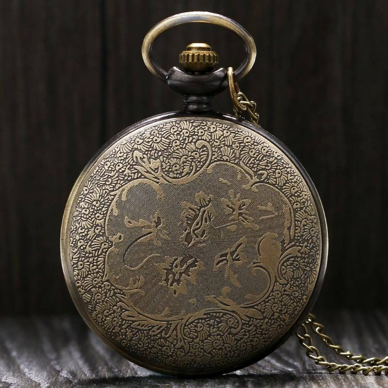 Bronze Pocket Watch with Norse Themed Valknut Carving-Pocket Watch-Innovato Design-Innovato Design