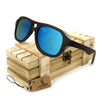 Bobo Bird Luxury Men’s Bamboo Wooden Sunglasses-wooden sunglasses-Innovato Design-Blue-Innovato Design