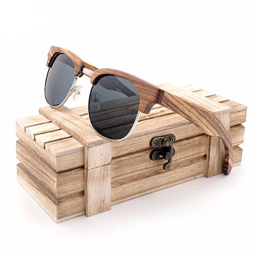 Luxury wood hot sale sunglasses