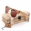 Zebra-stripe Design Luxury Wooden Sunglasses for Ladies Polarized - InnovatoDesign