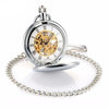 Smooth Silver Metal Alloy Pocket Watch with Classic Design - InnovatoDesign