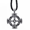Silver Celtic Solar Cross Pewter Pendant Necklaces - InnovatoDesign