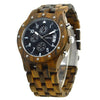 BEWELL Luxury Bamboo Men's Watch with Wooden Band