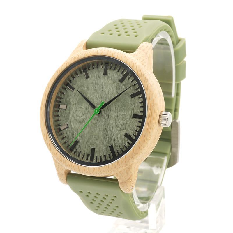 Bamboo Wooden Watches for Men Clean Design-Watches-Innovato Design-Extra Black Band-Innovato Design
