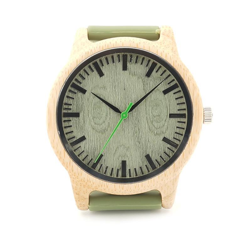 Bamboo Wooden Watches for Men Clean Design-Watches-Innovato Design-Extra Black Band-Innovato Design