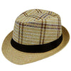 Black Hatband Straw Panama Summer Hat