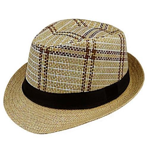 Black Hatband Straw Panama Summer Hat-Hats-Innovato Design-Beige-Innovato Design
