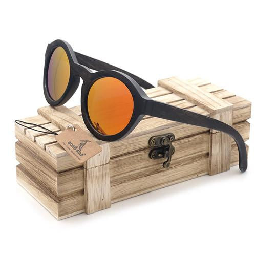Wooden Bamboo Sunglasses for Men with Box-wooden sunglasses-Innovato Design-Yellow-Innovato Design