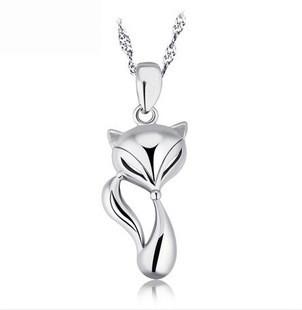 Sterling Silver Fox Pendant 925 Jewelry - InnovatoDesign